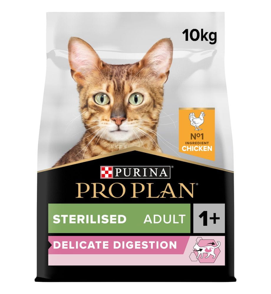 Purina Pro Plan CAT STERILISED DELICATE DIGESTION kura 10 kg
